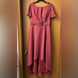 Elegant Mauve Evening Dress/Wedding Guest Dress